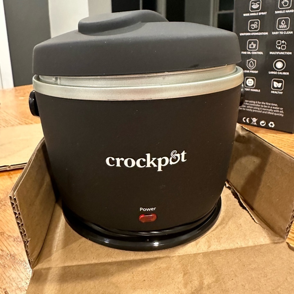 Mini Crock-Pot® Lunch Crock® Food Warmer 20 oz, Matte Black, Smooth Surface - Picture 2 of 6